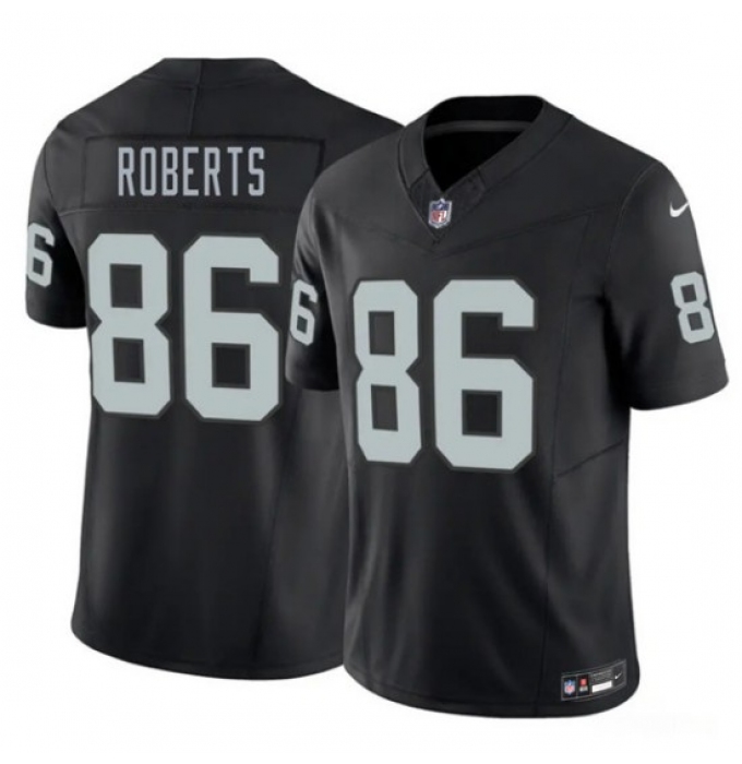 Men's Las Vegas Raiders #86 Chase Roberts Black 2026 Draft F.U.S.E. Vapor Untouchable Limited Football Stitched Jersey