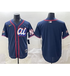 Men's American League New York Yankees Blank Navy 2025 All-Star Edition Limited Stitched Baseball Jersey