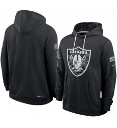 Men's Las Vegas Raiders Black 2026 Salute to Service Sideline Dri-FIT Pullover Hoodie