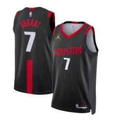 Men's Houston Rockets #7 Kevin Durant Black 2026-27 Statement Swingman Stitched Jersey