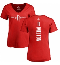 NBA Women's Nike Houston Rockets #0 De'Anthony Melton Red Backer T-Shirt