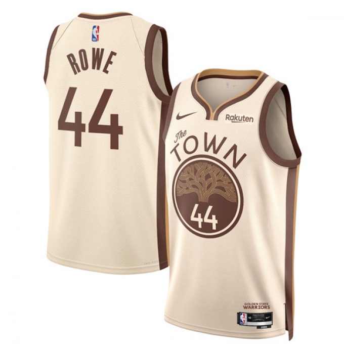 Men's Golden State Warriors #44 Jackson Rowe Tan 2025-26 City Edition Stitched Basketball Jersey