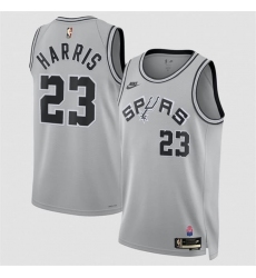 Men's San Antonio Spurs #23 Tobias Harris Silver 2026-27 Classic Edition Stitched Basketball Jersey