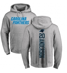 NFL Nike Carolina Panthers #20 C.J. Anderson Ash Backer Pullover Hoodie