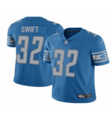 Men's Detroit Lions #32 DAndre Swift 2021 Blue Vapor Untouchable Limited Stitched Jersey