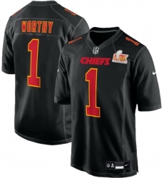 Men's Kansas City Chiefs #1 Xavier Worthy Black Vapor Untouchable Limited Stitched Football Jersey