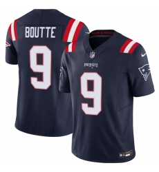 Men's New England Patriots #9 Kayshon Boutte Navy 2025 F.U.S.E. Vapor Limited Football Stitched Jersey
