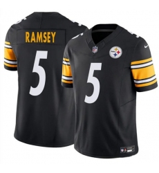 Men's Pittsburgh Steelers #5 Jalen Ramsey Black 2025 F.U.S.E. Vapor Untouchable Limited Football Stitched Jersey