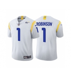 Men's Los Angeles Rams #1 Allen Robinson II 2021 White Vapor Untouchable Limited Stitched Jersey