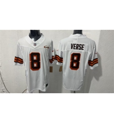 Men's Cleveland Browns #8 Jared Verse White 2026 1946 Collection Vapor Limited Football Stitched Jersey