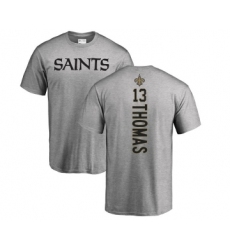 Football New Orleans Saints #13 Michael Thomas Ash Backer T-Shirt