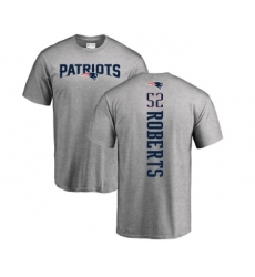 Football New England Patriots #52 Elandon Roberts Ash Backer T-Shirt
