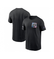 Men's Las Vegas Raiders Black 2023 Crucial Catch Sideline Tri-Blend T-Shirt