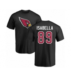 Football Arizona Cardinals #89 Andy Isabella Black Name & Number Logo T-Shirt