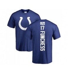 Football Indianapolis Colts #17 Devin Funchess Royal Blue Backer T-Shirt