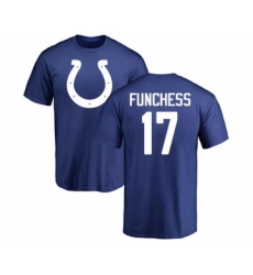 Football Indianapolis Colts #17 Devin Funchess Royal Blue Name & Number Logo T-Shirt