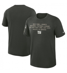 Men's New York Giants Dark Green 2025 Salute to Service Sideline Slub Dri-FIT T-Shirt