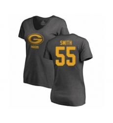 Football Women's Green Bay Packers #55 Za'Darius Smith Ash One Color T-Shirt