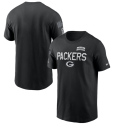 Men's Green Bay Packers Black 2026 Salute to Service Sideline Dri-FIT T-Shirt