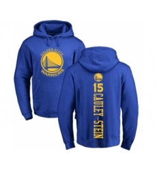 Basketball Golden State Warriors #15 Willie Cauley-Stein Royal Blue Backer Pullover Hoodie