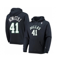 Men's Dallas Mavericks #41 Dirk Nowitzki 2021 Black Pullover Basketball Hoodie