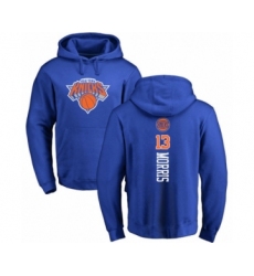 Basketball New York Knicks #13 Marcus Morris Royal Blue Backer Pullover Hoodie