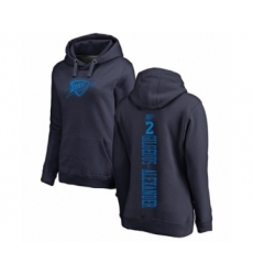 Basketball Women's Oklahoma City Thunder #2 Shai Gilgeous-Alexander Navy Blue One Color Backer Pullover Hoodie
