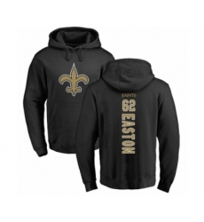Football New Orleans Saints #62 Nick Easton Black Backer Pullover Hoodie