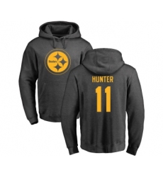 Football Pittsburgh Steelers #11 Justin Hunter Ash One Color Pullover Hoodie