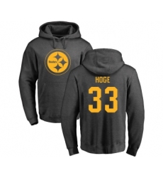 Football Pittsburgh Steelers #33 Merril Hoge Ash One Color Pullover Hoodie