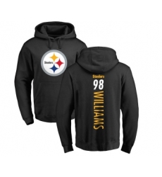 Football Pittsburgh Steelers #98 Vince Williams Black Backer Pullover Hoodie