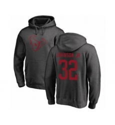 Football Houston Texans #32 Lonnie Johnson Ash One Color Pullover Hoodie