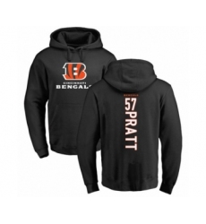 Football Cincinnati Bengals #57 Germaine Pratt Black Backer Pullover Hoodie