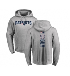Football New England Patriots #93 Lawrence Guy Ash Backer Pullover HoodieFootball New England Patriots #93 Lawrence Guy Ash Backer Pullover Hoodie