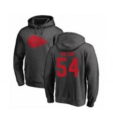 Football Kansas City Chiefs #54 Damien Wilson Ash One Color Pullover Hoodie