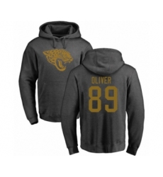 Football Jacksonville Jaguars #89 Josh Oliver Ash One Color Pullover Hoodie