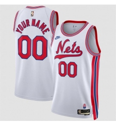 Men's Brooklyn Nets Active Player Custom White 2026-27Classic Edition Stitched Basketball Jersey