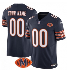 Men's Chicago Bears Active Player Custom Navy 2025 F.U.S.E. With VMH Patch Vapor Untouchable Limited Football Stitched Jersey