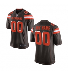 Youth Cleveland Browns Nike Brown Custom Game Jersey