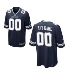 Youth Dallas Cowboys Nike Navy Custom Game Jersey