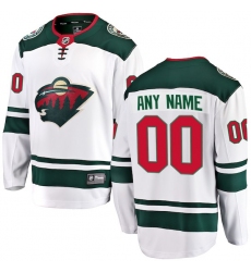 Men's Minnesota Wild Fanatics Branded White Away Breakaway Custom Jersey