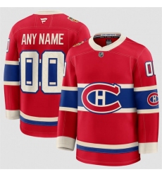Men's Montreal Canadiens Custom Red 2026 Heritage Classic Premium Stitched Jersey