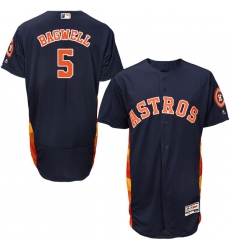 Men's Majestic Houston Astros #5 Jeff Bagwell Navy Blue Alternate Flex Base Authentic Collection MLB Jersey