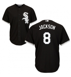 Men's Majestic Chicago White Sox #8 Bo Jackson Replica Black Alternate Home Cool Base MLB Jersey