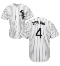 Youth Majestic Chicago White Sox #4 Luke Appling Replica White Home Cool Base MLB Jersey