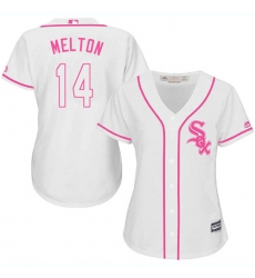 Women's Majestic Chicago White Sox #14 Bill Melton Replica White Fashion Cool Base MLB Jersey