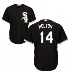 Youth Majestic Chicago White Sox #14 Bill Melton Authentic Black Alternate Home Cool Base MLB Jersey