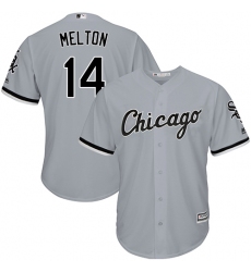 Youth Majestic Chicago White Sox #14 Bill Melton Authentic Grey Road Cool Base MLB Jersey