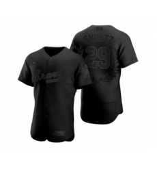 Men's John Smoltz #29 Atlanta Braves Black Awards Collection NL Cy Young Jersey