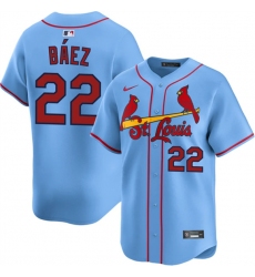 Men's St. Louis Cardinals #22 Joshua Báez Blue Alternate Limited Stitched Baseball Jersey